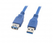 USB Verlängerungskabel 3.0 AM-AF Blau (3 meter)