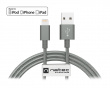 Lightning Kabel MFi Nylon - Lightning > USB (1.5 m) Grau