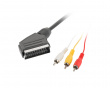 Scart > 3x RCA Kabel (1.8 Meter)