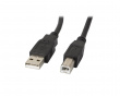 USB-A > USB-B 2.0 Kabel Schwarz (3 Meter)