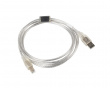 USB-A > USB-B 2.0 Kabel Transparent (1.8 Meter)