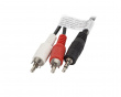 Audiokabel 3.5mm > 2xRCA (2 Meter) Schwarz