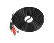 Audiokabel 3.5mm > 2xRCA (5 Meter) Schwarz