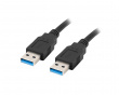 USB-A > USB-A 3.0 Kabel (h/h) Schwarz (0.5 Meter)