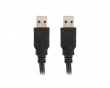 USB-A > USB-A 3.0 Kabel (h/h) Schwarz (0.5 Meter)