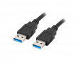 USB-A > USB-A 3.0 Kabel (h/h) Schwarz (1 Meter)