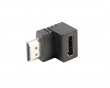Adapter HDMI-A (Stecker) > HDMI-A (Buchse) 90° Nieder