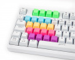 20-Key Rubber Keycap-set - Rainbow