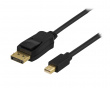 DisplayPort > Mini Displayport Kabel 1m - Schwarz