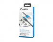 3in1 Premium Magnetisch Kabel Gewinkelt QC 3.0 - Blau