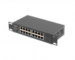 Switch Rack 10”/19” 16-Port 1GB