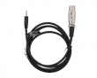 XLR > 3,5 mm adapter, 1,5 m, 3-pin XLR, Cisco pinout - Schwarz