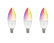 3er-Pack RGB LED-Lampe E14 Wi-Fi