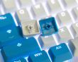 PBT Doubleshot Shine-through 114-Key Keycap Set - Blue Drop