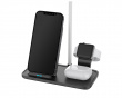 2-in-1 Wireless Charger, 10W, USB-C, Qi - Schwarz