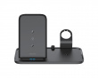 2-in-1 Wireless Charger, 10W, USB-C, Qi - Schwarz