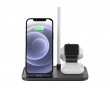 2-in-1 Wireless Charger, 10W, USB-C, Qi - Schwarz