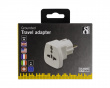 Traveling Adapter (UK/US/Italien/Schweiz) 250V/16A - Weiß