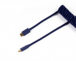Custom Coiled Aviator Cable USB-C - Blau