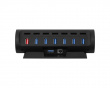 HUB CTRL 7, RGB 7-Port USB Hub, 12V - Schwarz