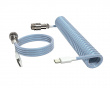 Aviator Coiled Cable USB-C - Hellblau