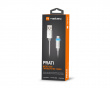 PRATI Ladekabel Micro USB > USB-A 2.0 - Silver LED 1m