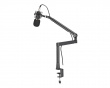 Aluminium Schwenkarm mit Tischhalterung - Schwarz