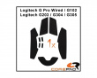 Soft Grips für Logitech G Pro Wired/G102/G203/G304/G305 Series - Orange