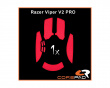 Soft Grips für Razer Viper V2 Pro Wireless - Rot