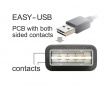 Easy USB 2.0 - USB-A (Stecker) > USB-A (Stecker) USB-kabel - 1 Meter