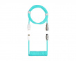 Coiled Cable USB-C zu USB-A 1.5m - Aviator - Pastel Cyan