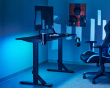 Heavy Duty RGB Gaming Schreibtisch (1120X600) - Schwarz