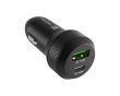 Coney Autoladegerät - 1x USB-A 1x USB-C 48W PD 3.0 - Schwarz