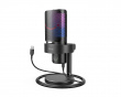 AMPLIGAME A9 USB Gaming Mikrofon RGB - Schwarz