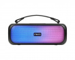 Wireless LED Speaker 2x 4 W - Bluetooth Boombox Schwarz