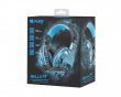 Hellcat Stereo Gaming-Headset Blau-LED - Schwarz/Blau