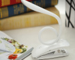 LED Table Lamp Flexible & Clip with built-in battery - Weiß klemmlampe