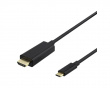 USB-C auf HDMI Kabel 4k 60Hz Schwarz - 1m