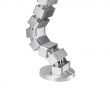 Flexible Desk Cable Management Spine - Silber Flexible Kabelführung