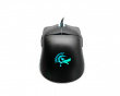 Feather Black & White Ultralight Gaming-Maus - Huano Blue