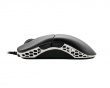 Feather Black & White Ultralight Gaming-Maus - Omron 60M Micro