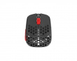 HSK Pro 4K Wireless Mouse - Fingertip Kabellose Gaming-Maus - Grau/Rot