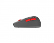 HSK Pro 4K Wireless Mouse - Fingertip Kabellose Gaming-Maus - Grau/Rot