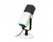 AMPLIGAME AM8 RGB USB/XLR Mikrofon - Dynamisches Mikrofon - Weiß