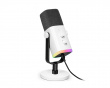 AMPLIGAME AM8 RGB USB/XLR Mikrofon - Dynamisches Mikrofon - Weiß