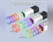 AMPLIGAME AM8 RGB USB/XLR Mikrofon - Dynamisches Mikrofon - Weiß