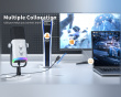 AMPLIGAME AM8 RGB USB/XLR Mikrofon - Dynamisches Mikrofon - Weiß