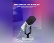 AMPLIGAME AM8 RGB USB/XLR Mikrofon - Dynamisches Mikrofon - Weiß