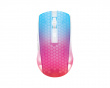 WM89 Kabellose Halbtransparente RGB Gaming Maus - Weiß