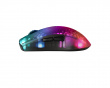 DM320 Kabellose Halbtransparente RGB Gaming Maus - Schwarz